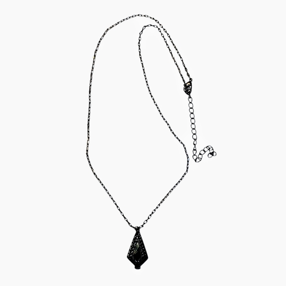 Fragrant Jewels Wicked Unicorn Collection's 18K Black Gold Swarovski Necklace - Picture 7 of 8